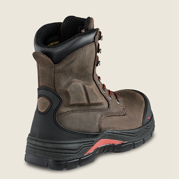 Red Wing Safety Boots Mens Dark Grey - King Toe® Adc - 8-inch Insulated Waterproof Csa Toe - 1865092